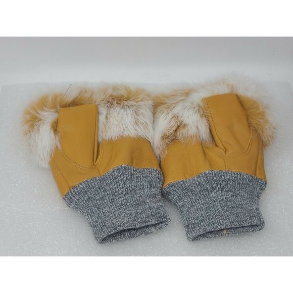 Jayley Faux Fur Fingerless Gloves - Picture 2 of 2